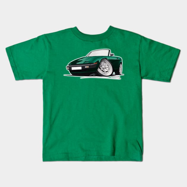 Triumph TR7 DHC Convertible Dark Green Kids T-Shirt by y30man5